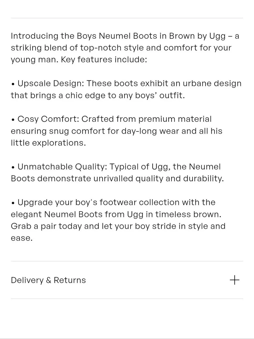 UGG Kids Neumel Boots